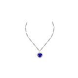 TANZANITE KITE HEART NECKLACE